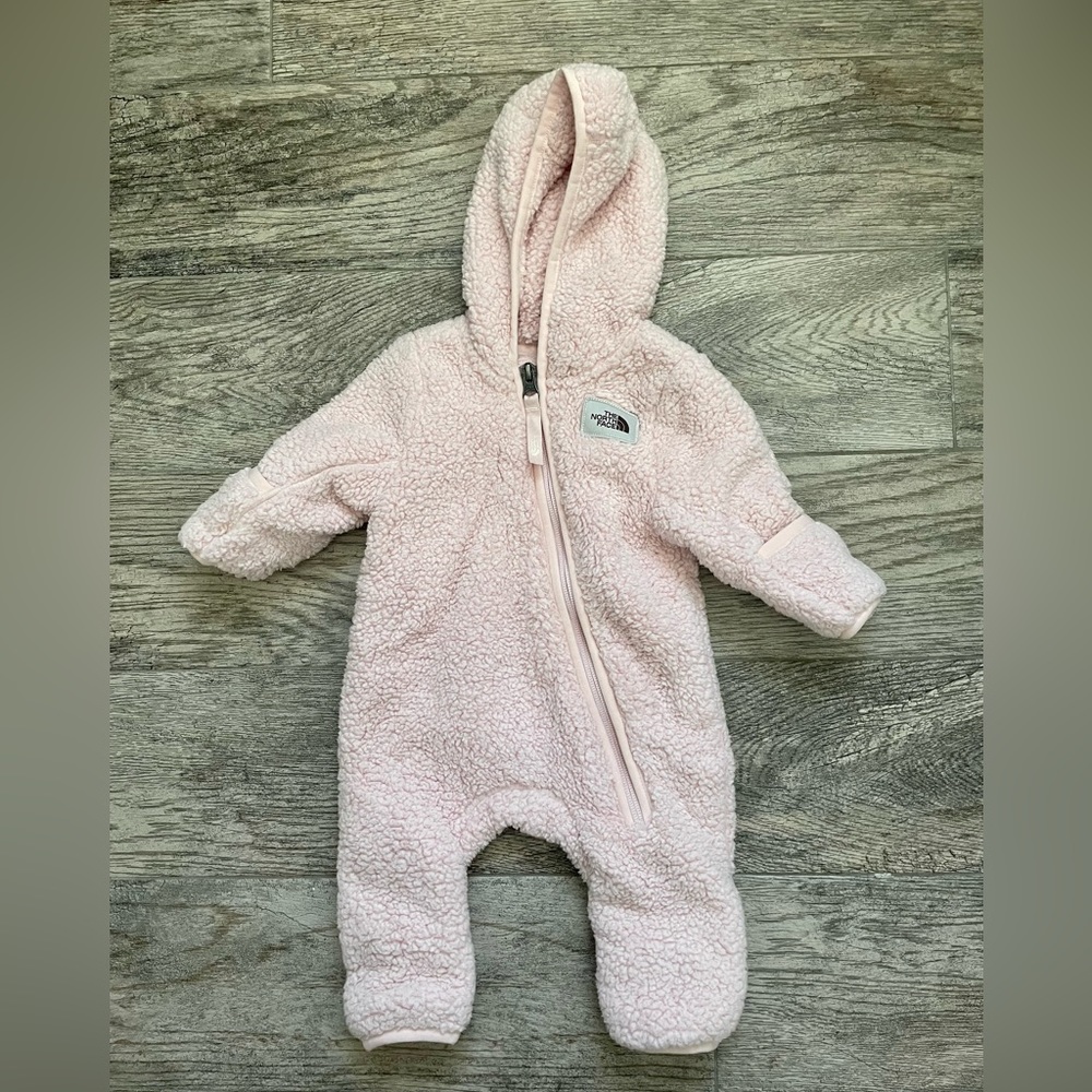 North face one piece snow suit
